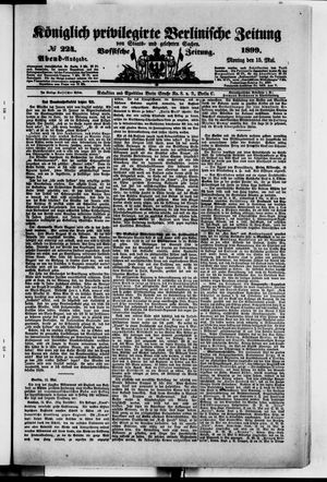 Königlich privilegirte Berlinische Zeitung von Staats- und gelehrten Sachen vom 15.05.1899