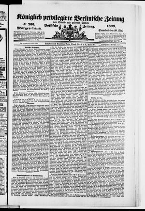 Königlich privilegirte Berlinische Zeitung von Staats- und gelehrten Sachen vom 20.05.1899