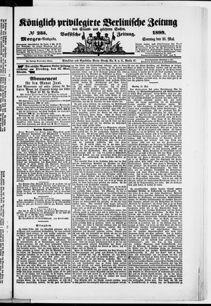Königlich privilegirte Berlinische Zeitung von Staats- und gelehrten Sachen vom 21.05.1899