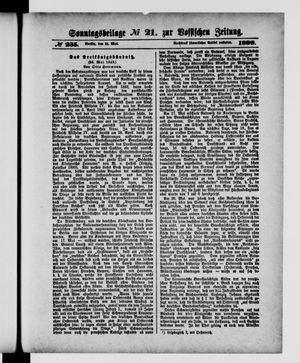 Königlich privilegirte Berlinische Zeitung von Staats- und gelehrten Sachen on May 21, 1899