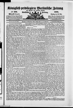 Königlich privilegirte Berlinische Zeitung von Staats- und gelehrten Sachen vom 23.05.1899