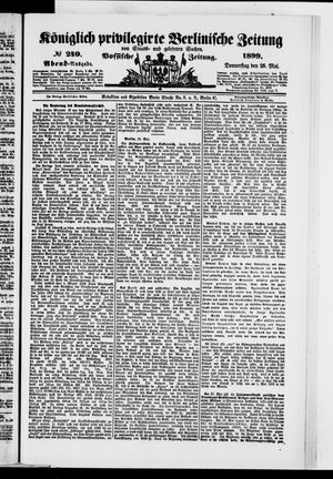 Königlich privilegirte Berlinische Zeitung von Staats- und gelehrten Sachen vom 25.05.1899