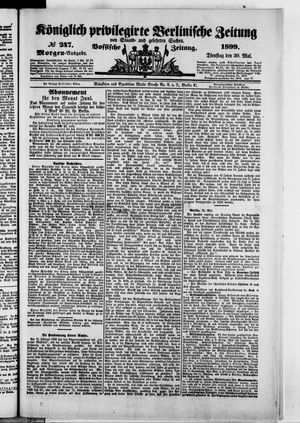 Königlich privilegirte Berlinische Zeitung von Staats- und gelehrten Sachen on May 30, 1899