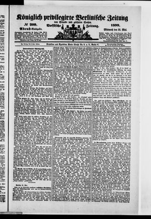 Königlich privilegirte Berlinische Zeitung von Staats- und gelehrten Sachen vom 31.05.1899