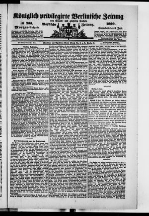 Königlich privilegirte Berlinische Zeitung von Staats- und gelehrten Sachen vom 03.06.1899