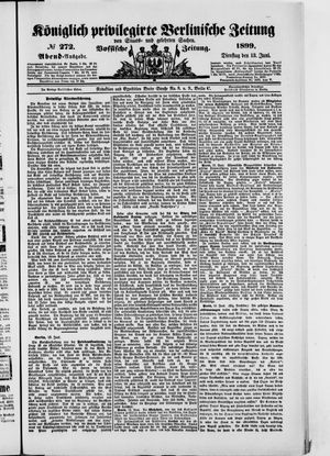 Königlich privilegirte Berlinische Zeitung von Staats- und gelehrten Sachen on Jun 13, 1899