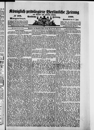 Königlich privilegirte Berlinische Zeitung von Staats- und gelehrten Sachen vom 17.06.1899