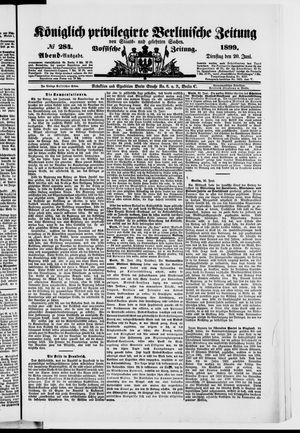 Königlich privilegirte Berlinische Zeitung von Staats- und gelehrten Sachen vom 20.06.1899