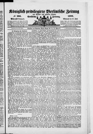 Königlich privilegirte Berlinische Zeitung von Staats- und gelehrten Sachen on Jun 21, 1899