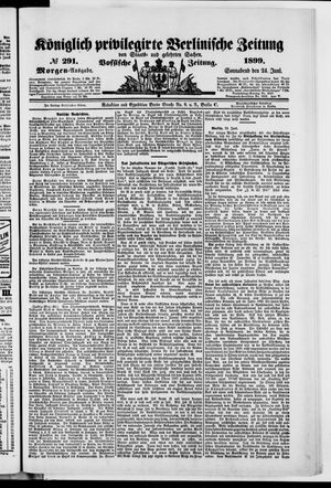 Königlich privilegirte Berlinische Zeitung von Staats- und gelehrten Sachen vom 24.06.1899