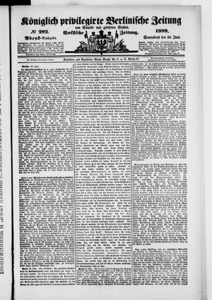 Königlich privilegirte Berlinische Zeitung von Staats- und gelehrten Sachen vom 24.06.1899