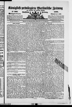 Königlich privilegirte Berlinische Zeitung von Staats- und gelehrten Sachen vom 05.07.1899