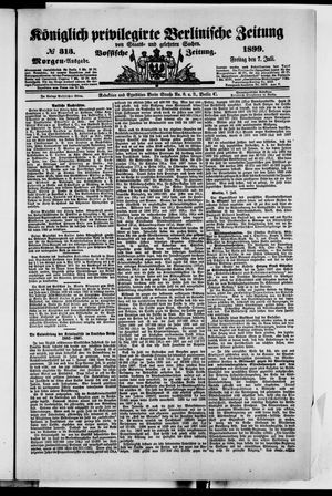 Königlich privilegirte Berlinische Zeitung von Staats- und gelehrten Sachen vom 07.07.1899
