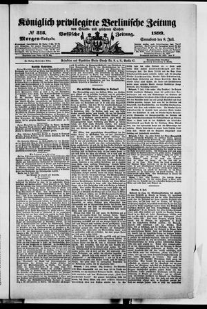 Königlich privilegirte Berlinische Zeitung von Staats- und gelehrten Sachen vom 08.07.1899