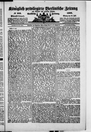 Königlich privilegirte Berlinische Zeitung von Staats- und gelehrten Sachen on Jul 10, 1899