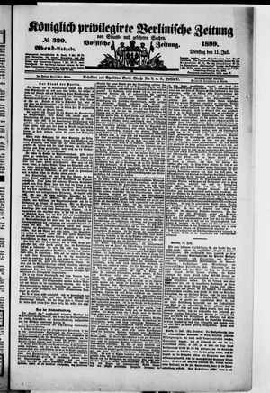 Königlich privilegirte Berlinische Zeitung von Staats- und gelehrten Sachen vom 11.07.1899