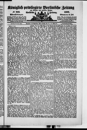 Königlich privilegirte Berlinische Zeitung von Staats- und gelehrten Sachen vom 12.07.1899