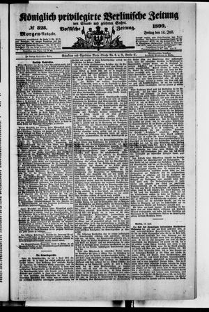 Königlich privilegirte Berlinische Zeitung von Staats- und gelehrten Sachen vom 14.07.1899