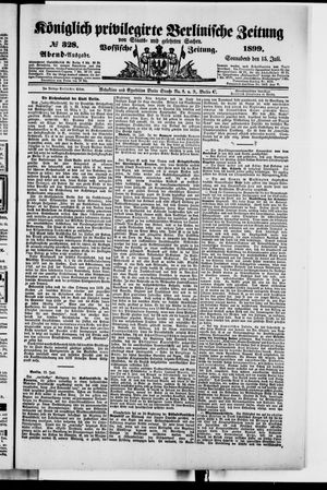 Königlich privilegirte Berlinische Zeitung von Staats- und gelehrten Sachen vom 15.07.1899