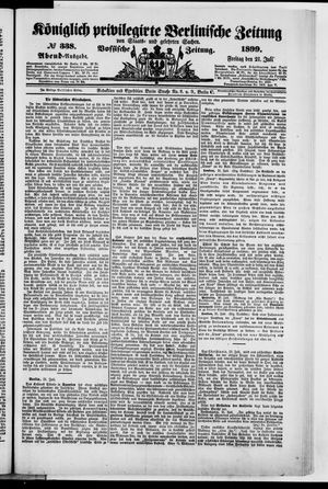 Königlich privilegirte Berlinische Zeitung von Staats- und gelehrten Sachen vom 21.07.1899