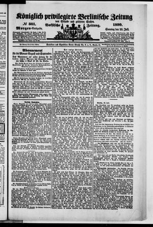 Königlich privilegirte Berlinische Zeitung von Staats- und gelehrten Sachen vom 23.07.1899