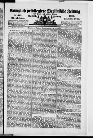 Königlich privilegirte Berlinische Zeitung von Staats- und gelehrten Sachen on Jul 29, 1899