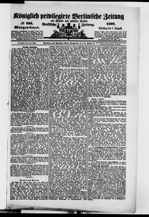 Königlich privilegirte Berlinische Zeitung von Staats- und gelehrten Sachen vom 01.08.1899