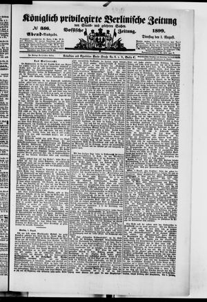 Königlich privilegirte Berlinische Zeitung von Staats- und gelehrten Sachen vom 01.08.1899