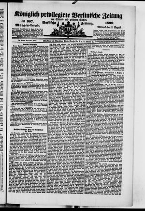 Königlich privilegirte Berlinische Zeitung von Staats- und gelehrten Sachen vom 02.08.1899