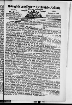 Königlich privilegirte Berlinische Zeitung von Staats- und gelehrten Sachen vom 11.08.1899