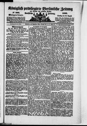 Königlich privilegirte Berlinische Zeitung von Staats- und gelehrten Sachen vom 29.08.1899