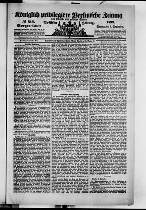 Königlich privilegirte Berlinische Zeitung von Staats- und gelehrten Sachen vom 03.09.1899