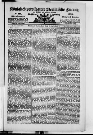 Königlich privilegirte Berlinische Zeitung von Staats- und gelehrten Sachen vom 04.09.1899