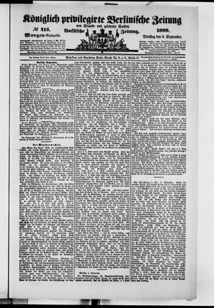 Königlich privilegirte Berlinische Zeitung von Staats- und gelehrten Sachen vom 05.09.1899