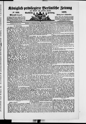 Königlich privilegirte Berlinische Zeitung von Staats- und gelehrten Sachen vom 08.09.1899