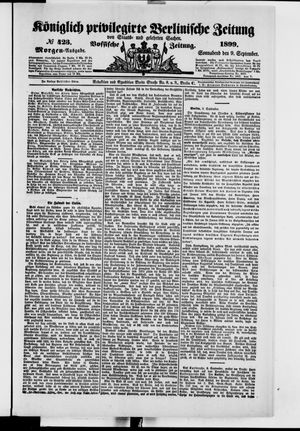 Königlich privilegirte Berlinische Zeitung von Staats- und gelehrten Sachen vom 09.09.1899