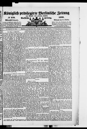 Königlich privilegirte Berlinische Zeitung von Staats- und gelehrten Sachen on Oct 11, 1899