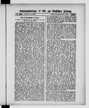 Königlich privilegirte Berlinische Zeitung von Staats- und gelehrten Sachen vom 22.10.1899
