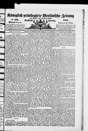 Königlich privilegirte Berlinische Zeitung von Staats- und gelehrten Sachen on Oct 23, 1899