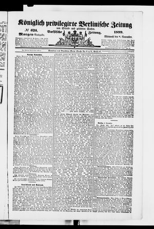 Königlich privilegirte Berlinische Zeitung von Staats- und gelehrten Sachen vom 08.11.1899