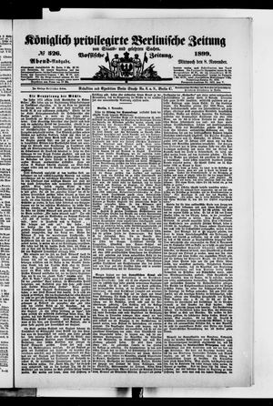 Königlich privilegirte Berlinische Zeitung von Staats- und gelehrten Sachen vom 08.11.1899