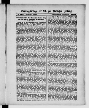 Königlich privilegirte Berlinische Zeitung von Staats- und gelehrten Sachen vom 03.12.1899