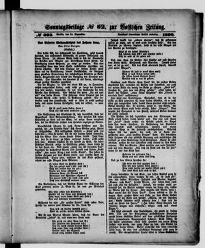 Königlich privilegirte Berlinische Zeitung von Staats- und gelehrten Sachen vom 24.12.1899