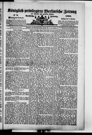Königlich privilegirte Berlinische Zeitung von Staats- und gelehrten Sachen vom 05.01.1900