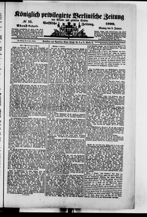 Königlich privilegirte Berlinische Zeitung von Staats- und gelehrten Sachen vom 08.01.1900