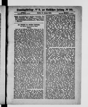 Königlich privilegirte Berlinische Zeitung von Staats- und gelehrten Sachen on Jan 14, 1900