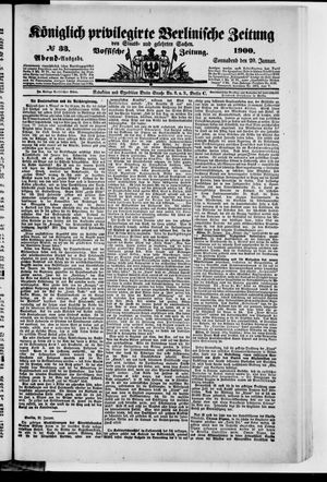 Königlich privilegirte Berlinische Zeitung von Staats- und gelehrten Sachen on Jan 20, 1900