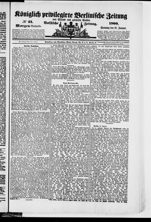 Königlich privilegirte Berlinische Zeitung von Staats- und gelehrten Sachen vom 21.01.1900