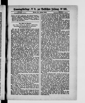 Königlich privilegirte Berlinische Zeitung von Staats- und gelehrten Sachen vom 28.01.1900