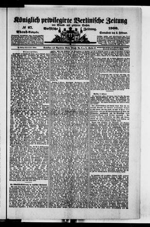 Königlich privilegirte Berlinische Zeitung von Staats- und gelehrten Sachen vom 03.02.1900